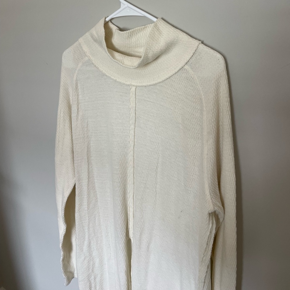 free people long white sweater dress